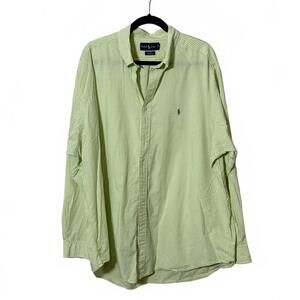 Ralph‎ Lauren Blake Green Gingham Button Down Shirt XXL
